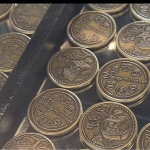 Disney Transport Collectible Gold Coins and pin